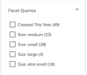 Facet Queries