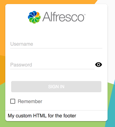 Login component
