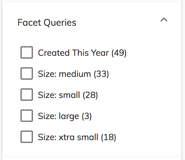 Facet Queries