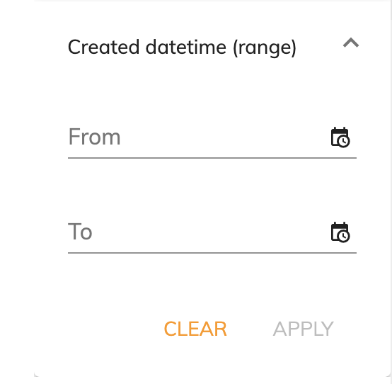 Date Range Widget