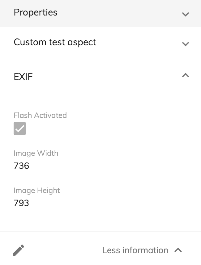Content metadata screenshot