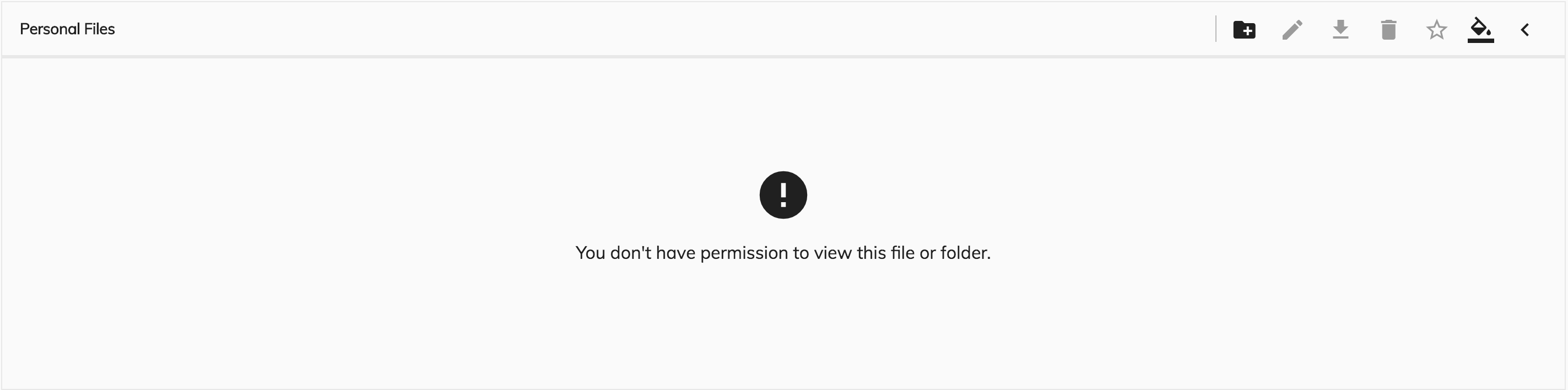Default no permission