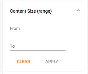 Number Range Widget