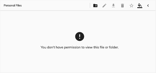 Default no permission