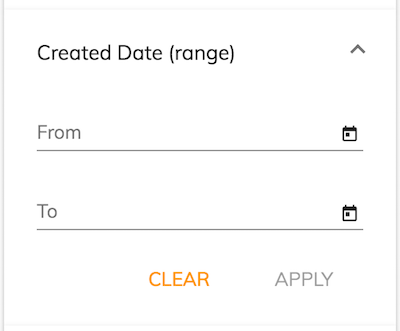 Date Range Widget