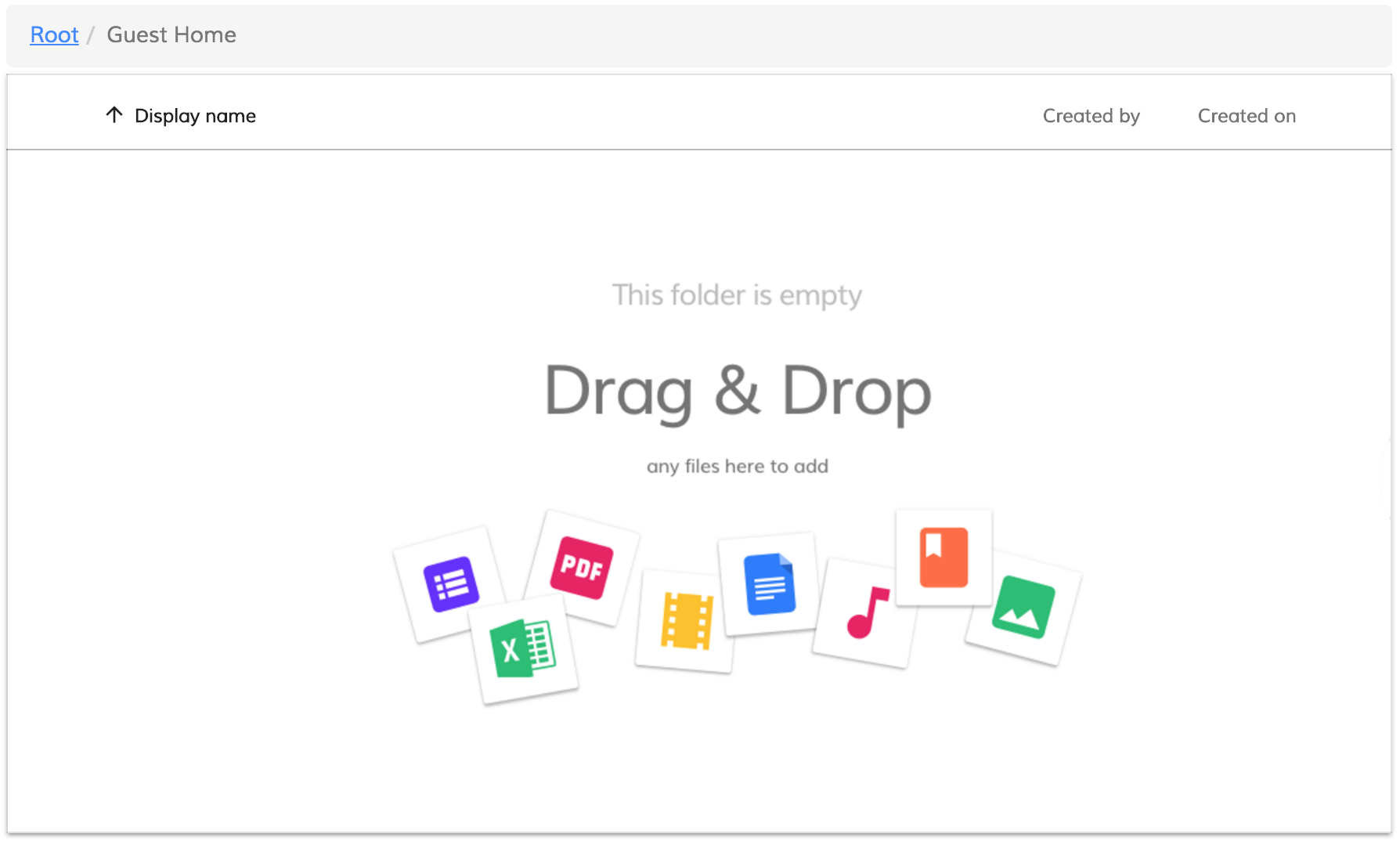 Default empty folder