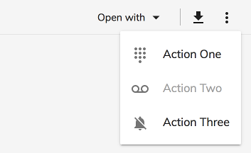 More actions