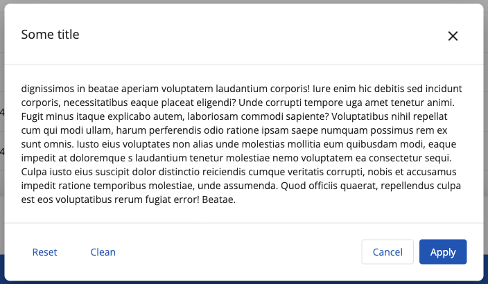 Dialog with additional buttons