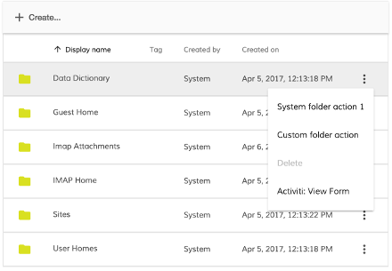 Delete disable action button