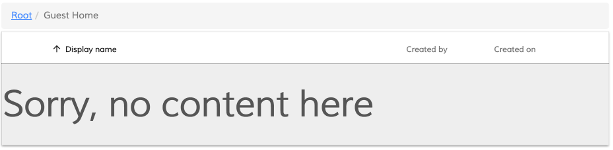 Custom empty folder