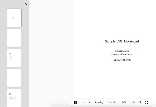 PDF thumbnails