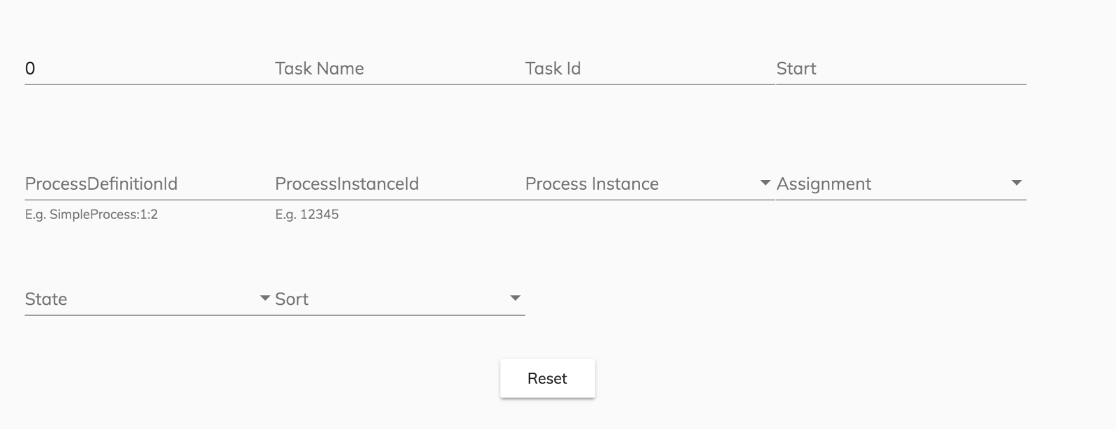 Task List new processDefinitionId The Definition Id of the process