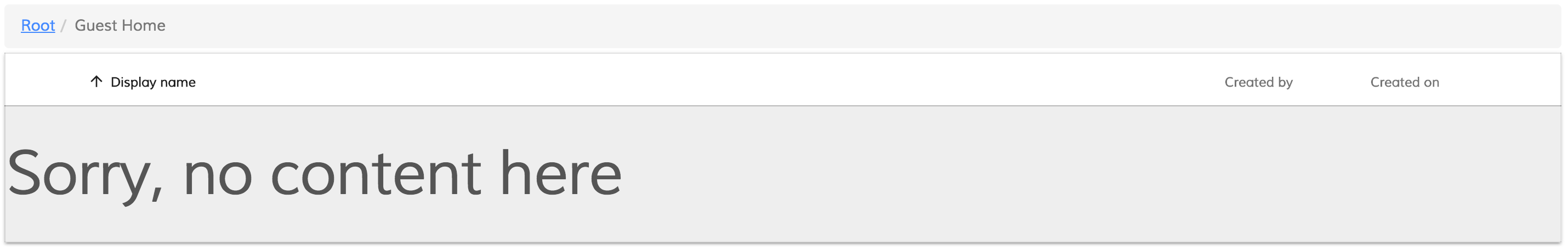 Custom empty folder