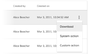 Download document action