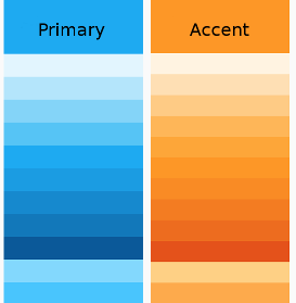 Theme swatches