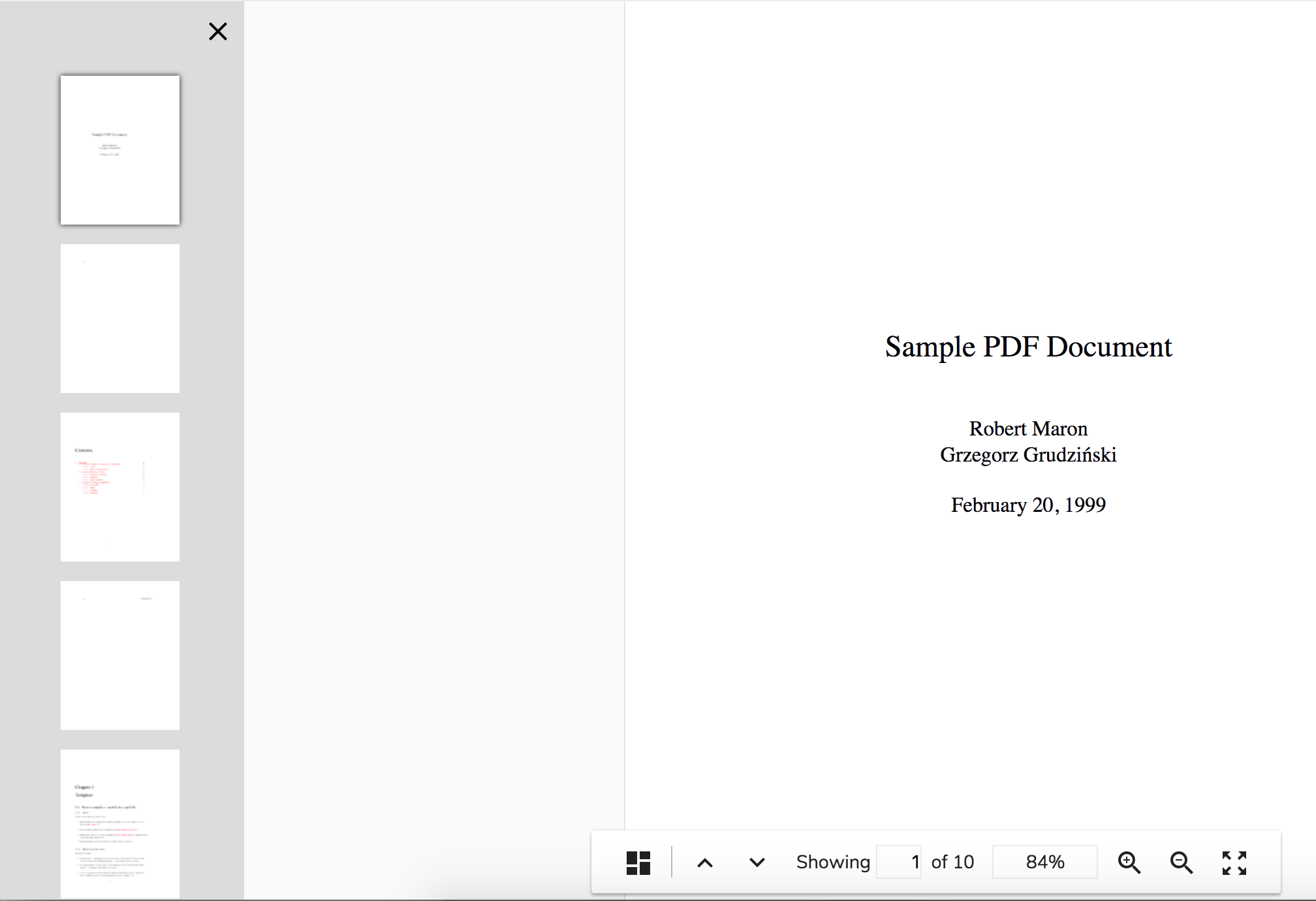 PDF thumbnails