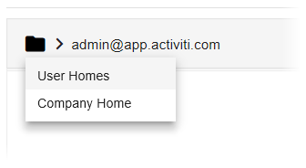Dropdown Breadcrumb screenshot