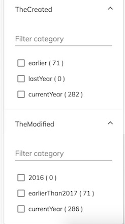 Facet Intervals